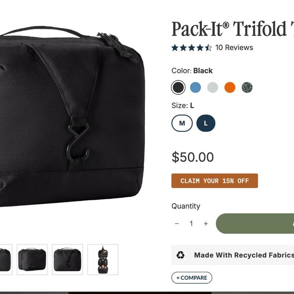 Eagle Creek Pack-It® Trifold Toiletry Kit - Picture 12 of 12